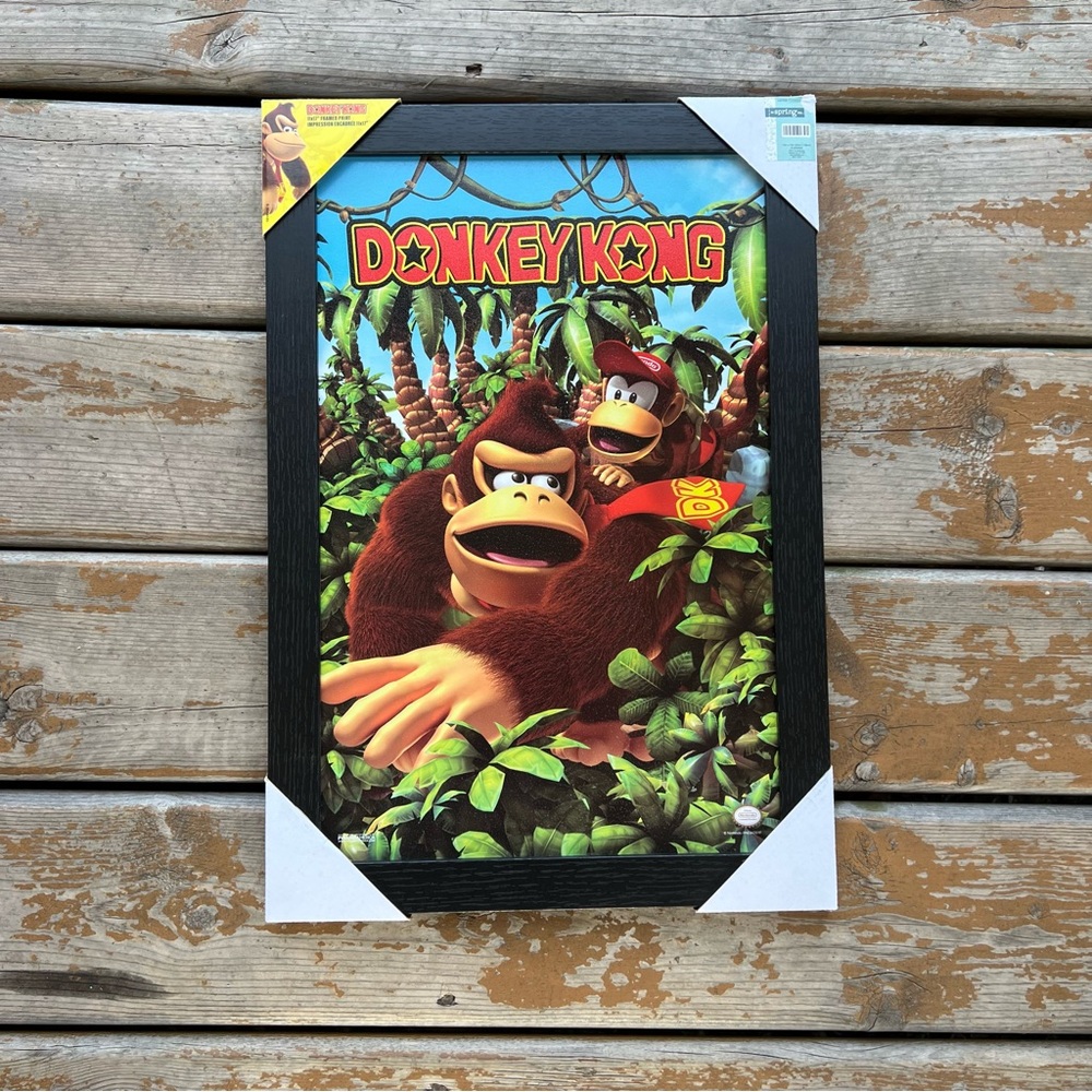 The Spring Shop Donkey Kong Wall Picture - Size: 13”x19” *NEW*